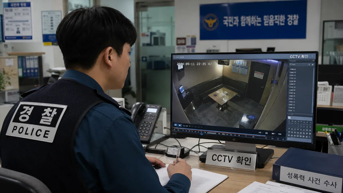 공사방해금지 가처분 요건|성폭력 사건 수사를 위해 CCTV를 확인하는 경찰
